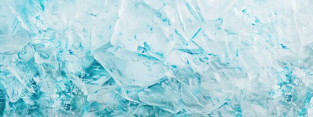 Naklejka premium Ice freeze frozen cold abstract hard water soft blue color texture surface original.