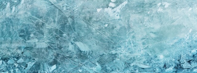 Ice freeze frozen cold abstract hard water soft blue color texture surface.