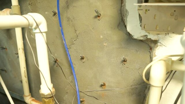 Installation work. Waterproofing