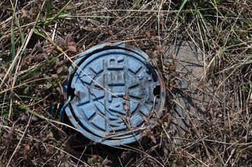 Cast iron cover over a water valve