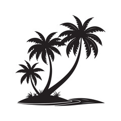 Tropical Palm Silhouette