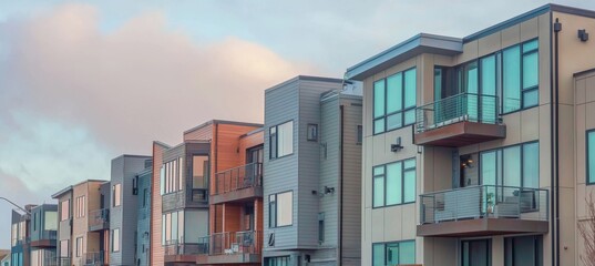 The exterior of a luxury rental apartment building located in Santa Clara, California, in the heart of Silicon Valley and the San Francisco bay area