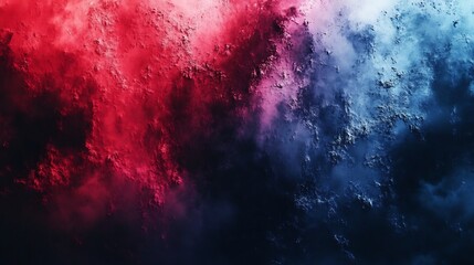 Obraz premium Abstract Red Blue Swirling Texture Intensely Colored Dramatic Light. AI Generated