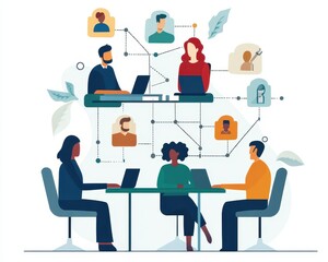 Illustration of effective delegation, showing optimized task distribution