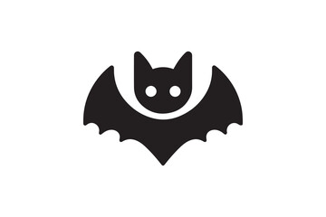 bat black color vector silhouette illustration isolated in white background