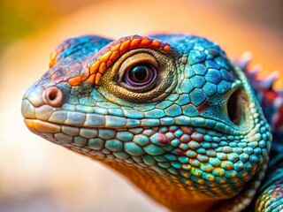 Fototapeta premium Close-up Stumpy-Tailed Lizard, High-Detail Reptile Portrait, Sharp Focus, Vivid Colors