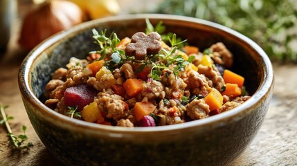 Delicious Autumnal Ground Meat Stew with Root Vegetables