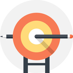 Target flat web icon