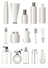 Cosmetic mockup packaging set