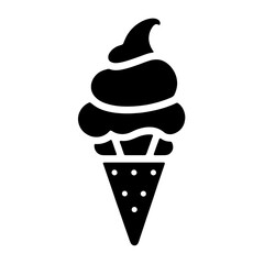 ice cream cone icon isolated PNG transparent
