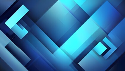 Obraz premium Dynamic blue geometric shapes abstract design digital art modern environment aesthetic view visual concept for creativity