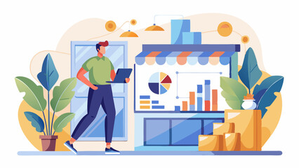 Small Business Growth and Digital Marketing Strategy Concept