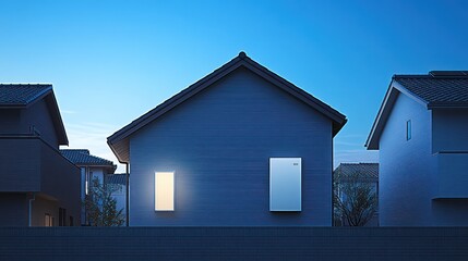 Twilight Illumination: A Modern Home's Energy Efficiency