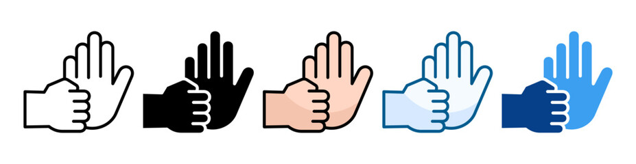 Anti Bullying  Icon Set Multiple Style Collection