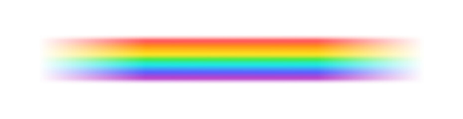 Blurred rainbow stripe with transparent effect isolated PNG
