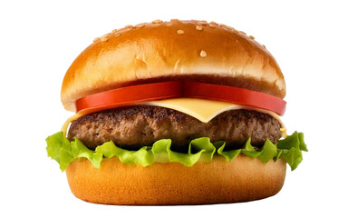 hamburger isolated on white