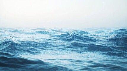 Fototapeta premium Serene Ocean Waves: A Tranquil Seascape