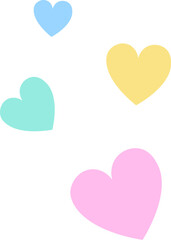 Colorful Hearts Pattern