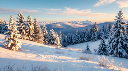 Obraz premium Snowy & Winter Landscapes