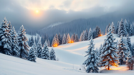 Fototapeta premium Snowy & Winter Landscapes
