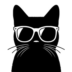 Cool black cat