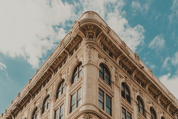 Obraz premium Located in the Old Montreal quarter of Montreal, Quebec, Canada, the Aldred Building, or Edifice La Prevoyance, is a prominent example of Art deco architecture on the historic Place d'Armes square