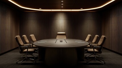 Modern Conference Room: Elegant Boardroom Interior Design