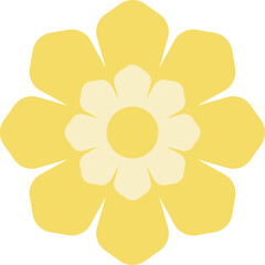 Illustration of Yellow Flower for Sand Pagoda