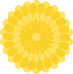 Illustration of Yellow Flower for Sand Pagoda