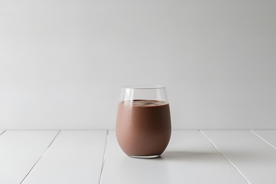 A glass of smooth choco smoothie 
