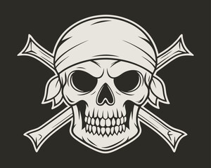 pirate skull wearing a classic cocked hat, exuding a rugged and adventurous vibe. Perfect for nautical, pirate-themed designs, tattoos, and vintage maritime art.