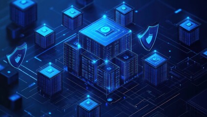 Secure data center network, digital security, encrypted servers.