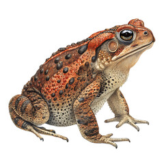 Naklejka premium Close-up of a light beige frog, perfect for wildlife or pet enthusiasts.