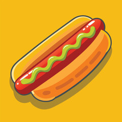 hot dog vector