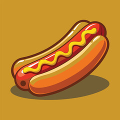 hot dog vector