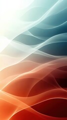 Obraz premium An energetic blend of orange and blue flows dynamically through this abstract artwork, evoking feelings of excitement and creativity through vibrant colors.