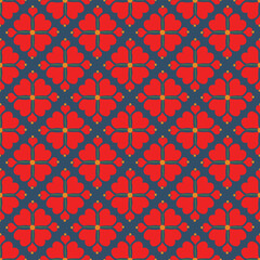 seamless red pattern with heart colorful wallpaper cover floor carpet 