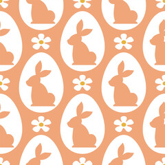  Easter seamless pattern.Spring easter pattern for wrapping paper, textile, wallpaper.
