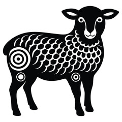 Farm Animal Sheep Silhouette Icon