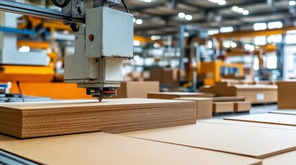 Box erecting machine assembling and gluing corrugated packaging.