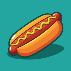 hot dog vector
