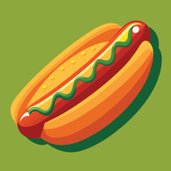 hot dog vector