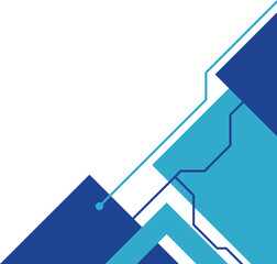 Tech Futuristic Corner Vector