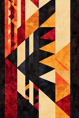 Fototapeta premium Abstract geometric art contemporary design digital artwork vibrant colors close-up view modern aesthetics for visual impact