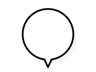 シンプルな吹き出し