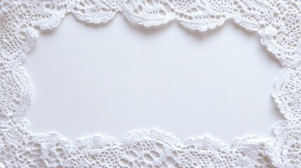 Delicate lace frame display home decor decorative art cozy environment close-up view elegant design