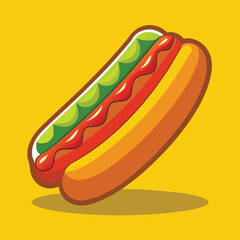 hot dog vector