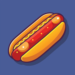 hot dog vector