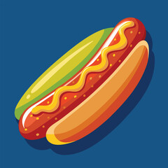 hot dog vector