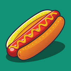 hot dog vector